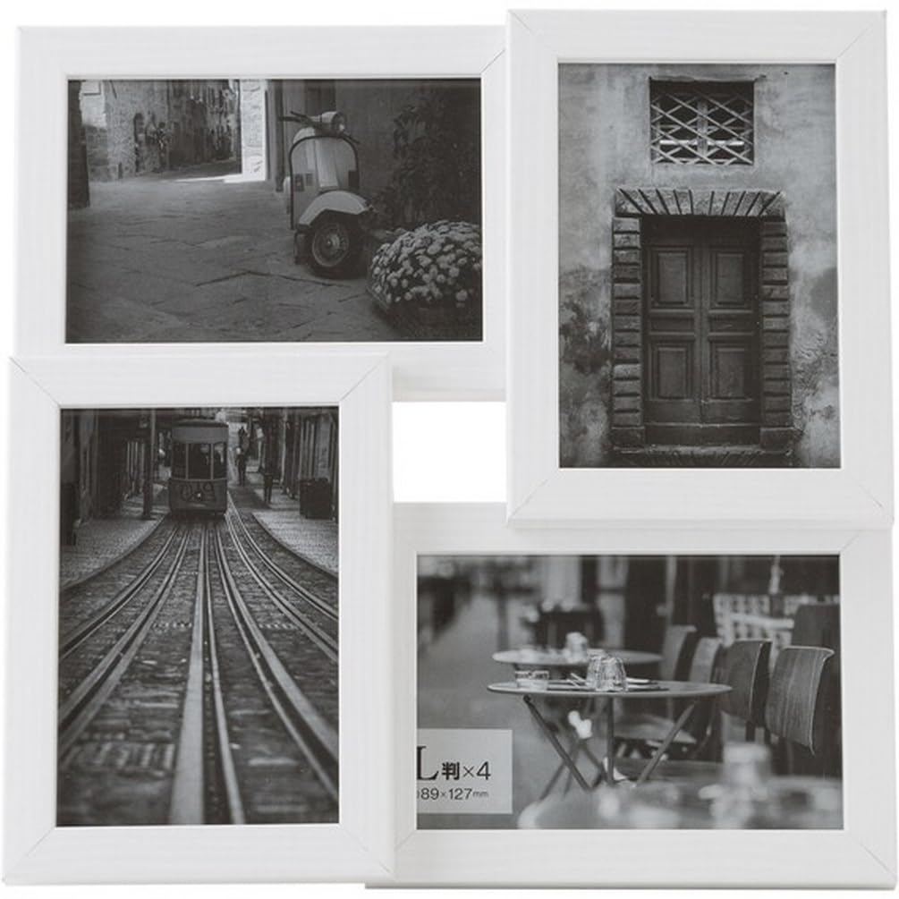 フォトフレーム、アルミ三角ゴールド、トップフレーム5白、ニトリ樹脂フレーム白 フォトフレーム、アルミ三角ゴールド、トップフレーム5白